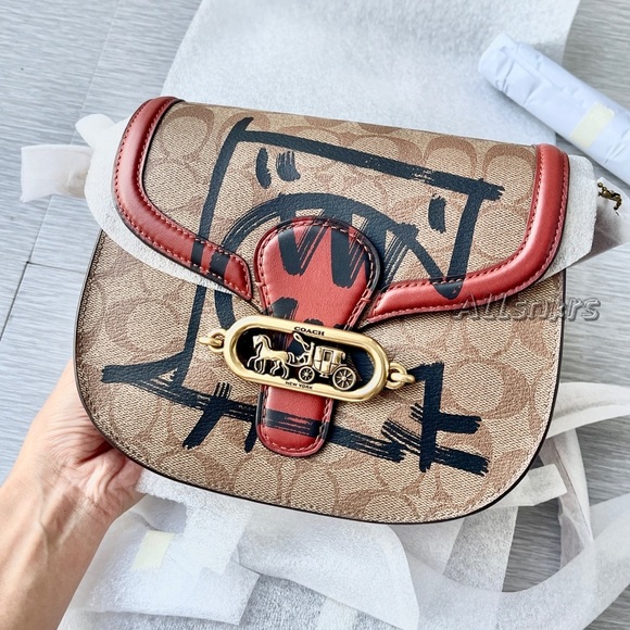 Coach Handbags - Coach Saddle Crossbody Bag Jade 🦖Guang Yu Limited Edition
